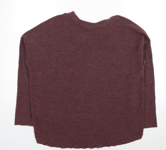 Womens UK Size M Zara Red Pullover Jumper