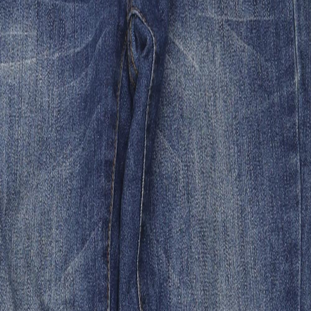 Denim & Co. Womens Blue Polyester Skinny Jeans Size 8 L30 in Regular Zip