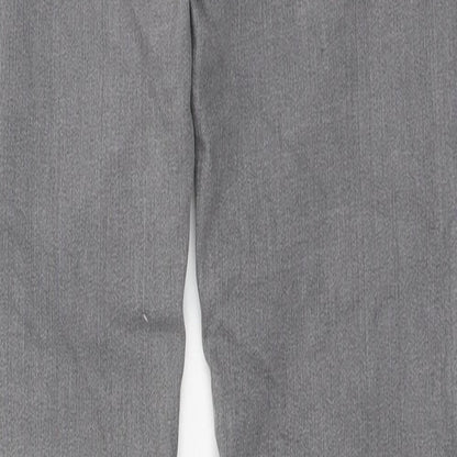 Denim & Co. Womens Grey Cotton Skinny Jeans Size 8 L31 in Regular Zip