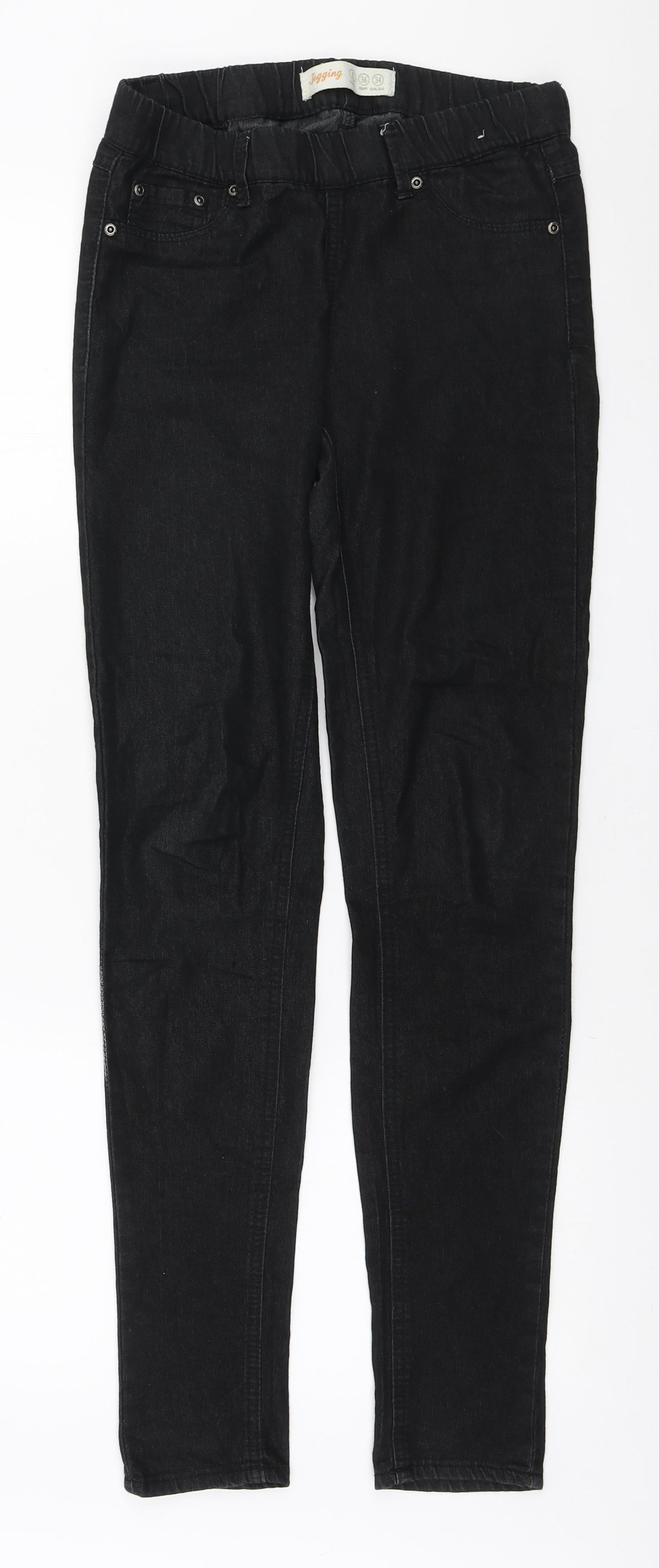 Denim & Co. Womens Black Cotton Jegging Jeans Size 8 L31 in Regular