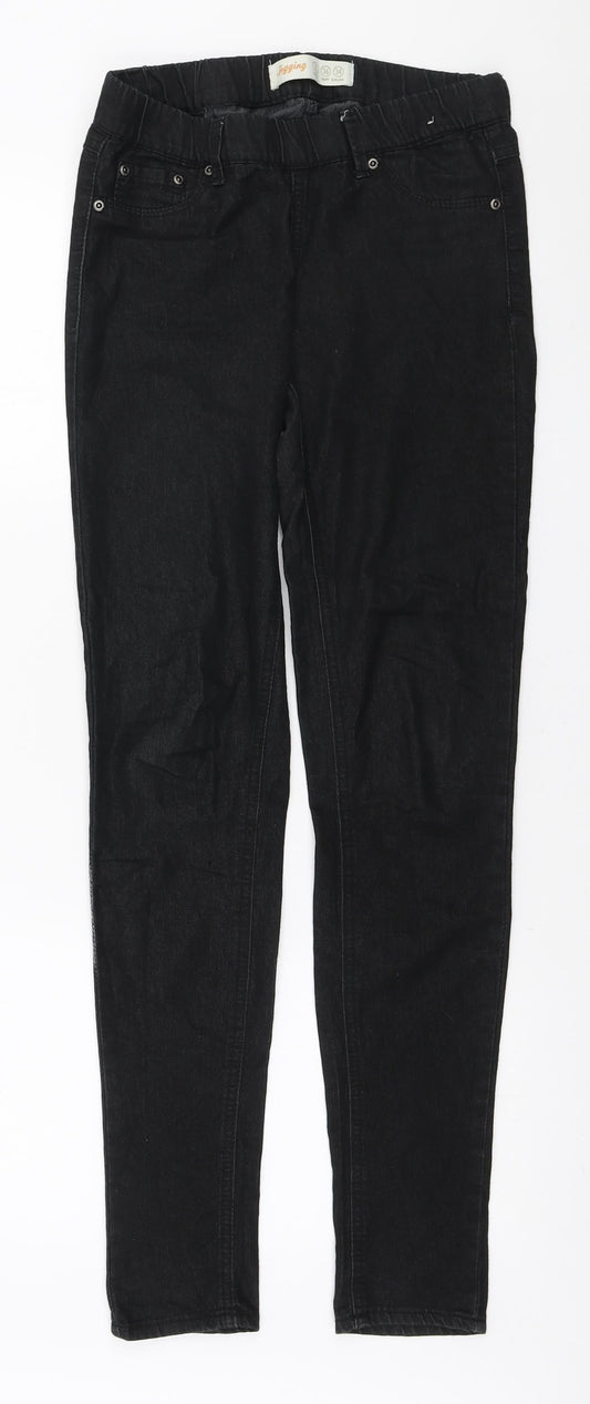 Denim & Co. Womens Black Cotton Jegging Jeans Size 8 L31 in Regular