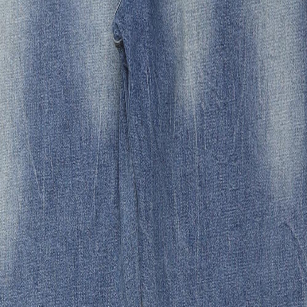 Urban 65 Outlaws Girls Blue Cotton Skinny Jeans Size 11-12 Years Regular Zip - Distressed