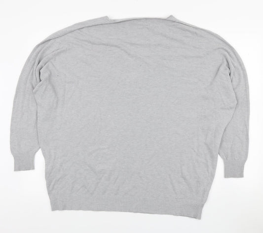 Womens UK Size M Phase Eight Grey Pullover Jumper