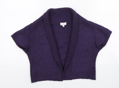 Womens UK Size 8 Untold Purple Shrug Jumper