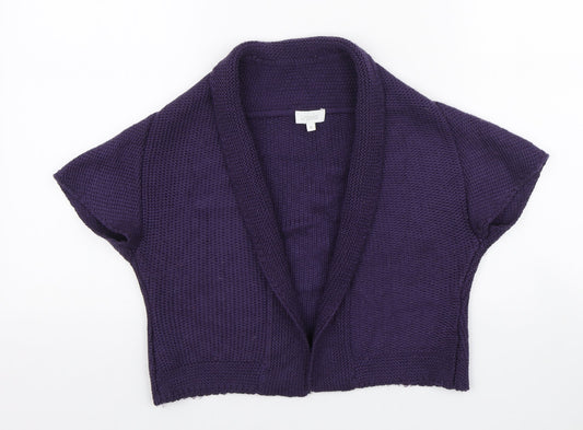 Womens UK Size 8 Untold Purple Shrug Jumper