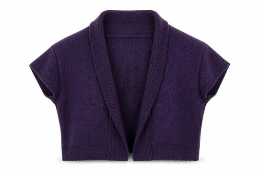 Womens UK Size 8 Untold Purple Shrug Jumper