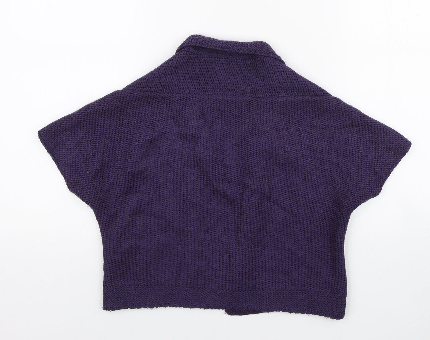 Womens UK Size 8 Untold Purple Shrug Jumper
