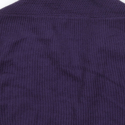 Womens UK Size 8 Untold Purple Shrug Jumper