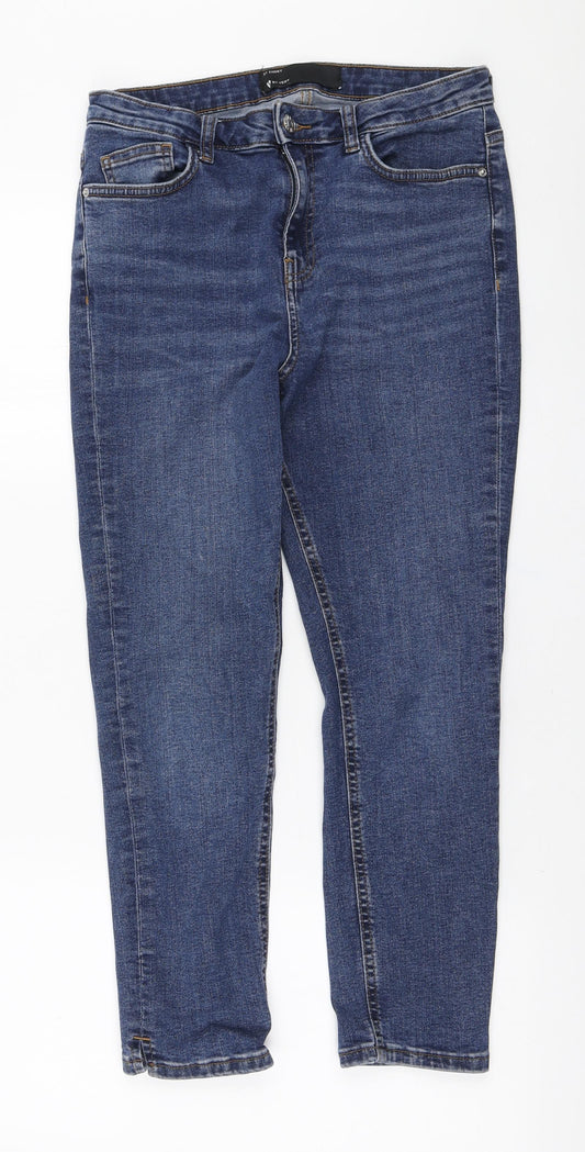Very Womens Blue Cotton Skinny Jeans Size 27 in L23 in Regular Zip