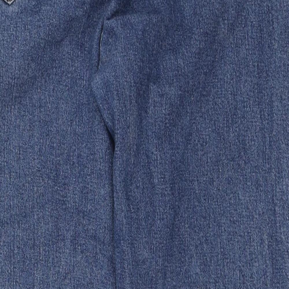 Object Womens Blue Cotton Mom Jeans Size M L26 in Regular Zip