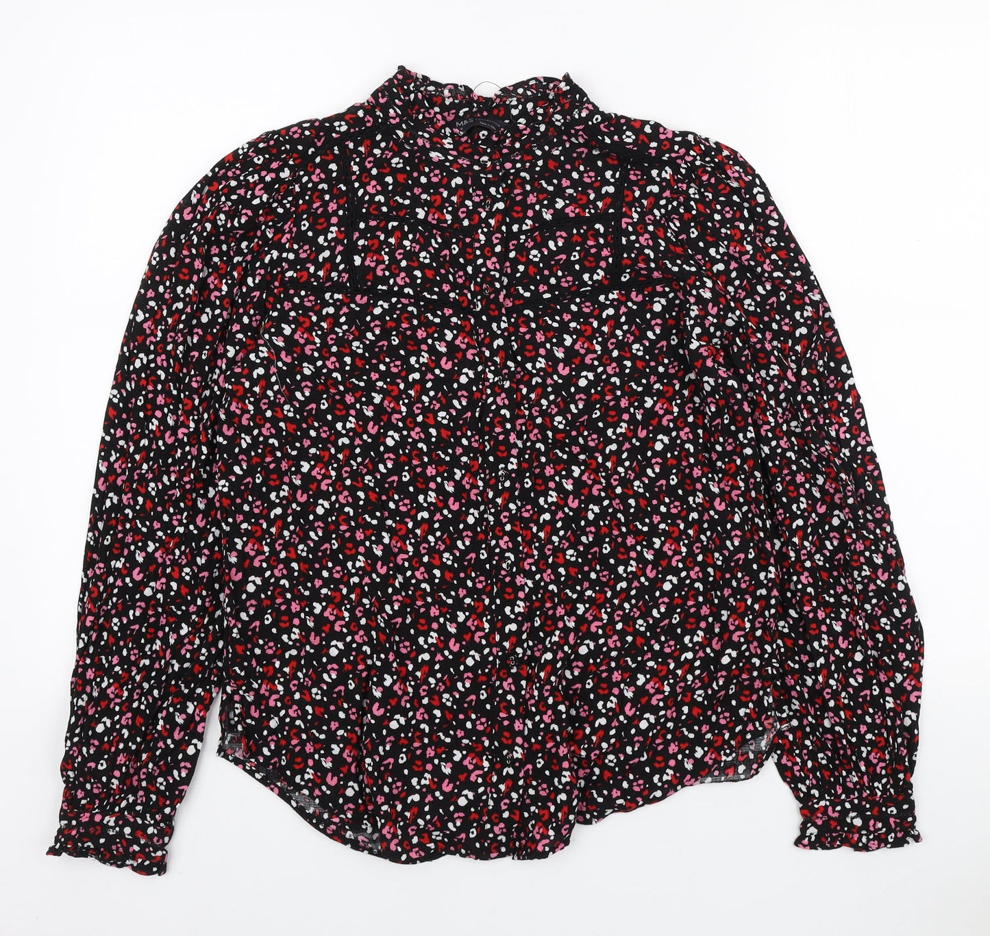 Womens UK Size 6 Marks and Spencer Multicoloured Basic Button-Up