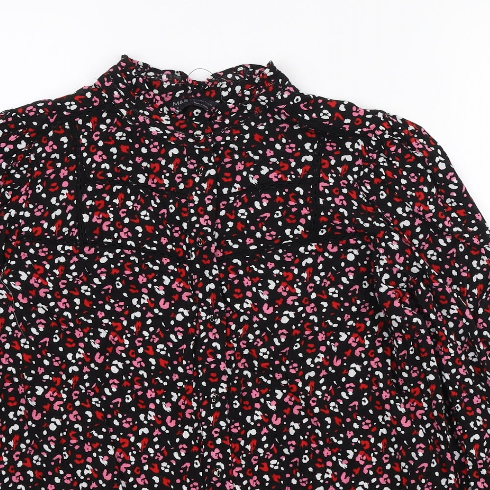 Womens UK Size 6 Marks and Spencer Multicoloured Basic Button-Up