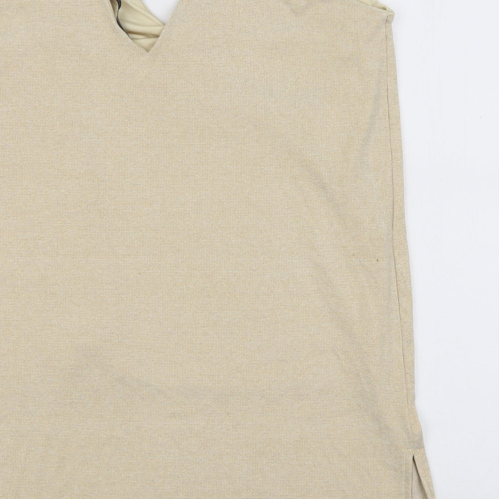 Womens UK Size 18 Marks and Spencer Yellow Basic Tank