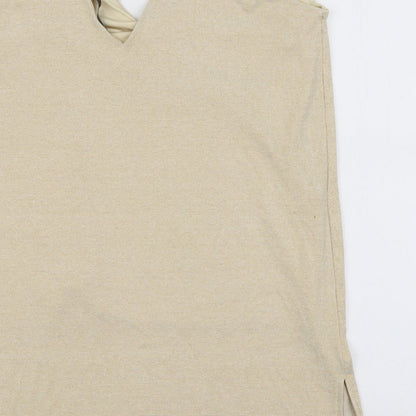 Womens UK Size 18 Marks and Spencer Yellow Basic Tank