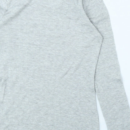 TU Womens Grey Round Neck Polyester Pullover Jumper Size 12