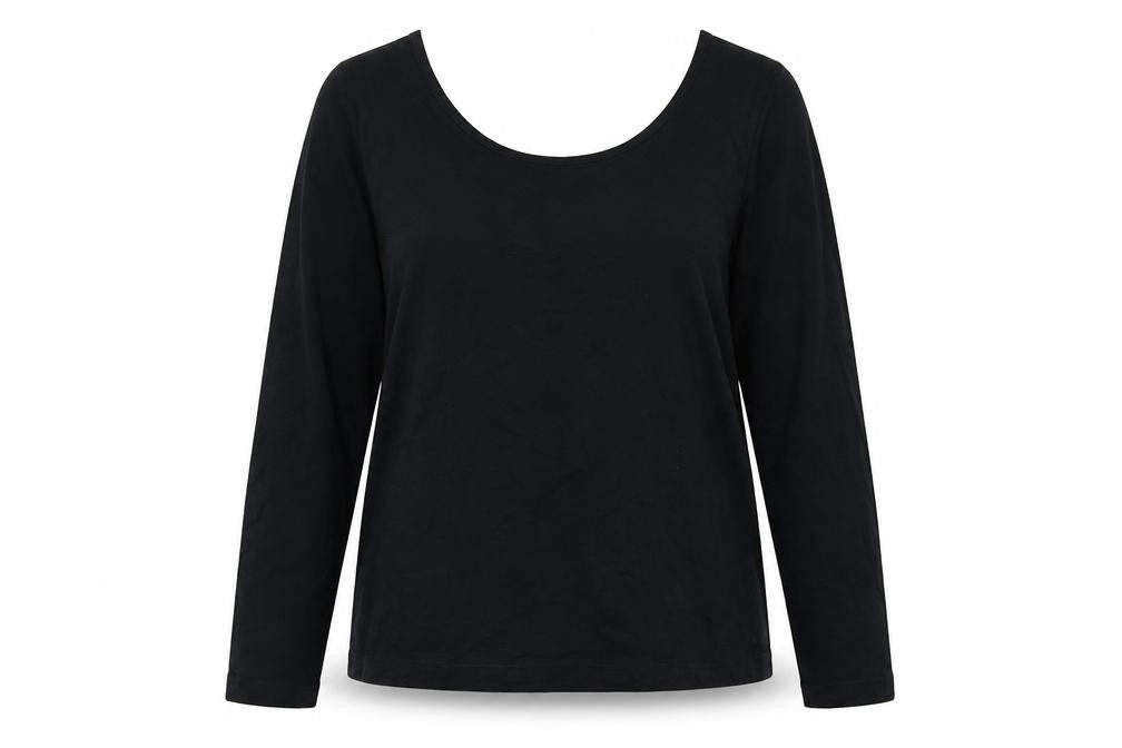 Womens UK Size 16 Kaleidoscope Black Basic Blouse