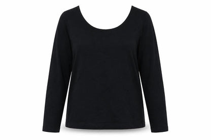 Womens UK Size 16 Kaleidoscope Black Basic Blouse