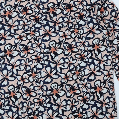 George Womens Multicoloured Floral Viscose Basic Blouse Size 14 Cowl Neck