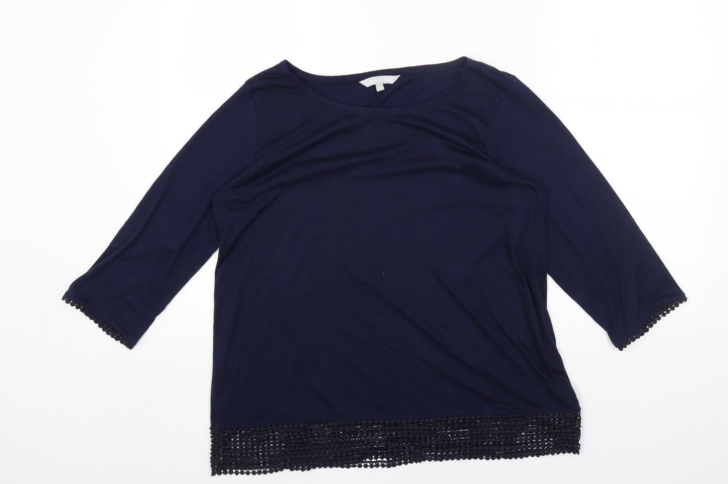 Womens UK Size M Pebble Bay Blue Basic T-Shirt