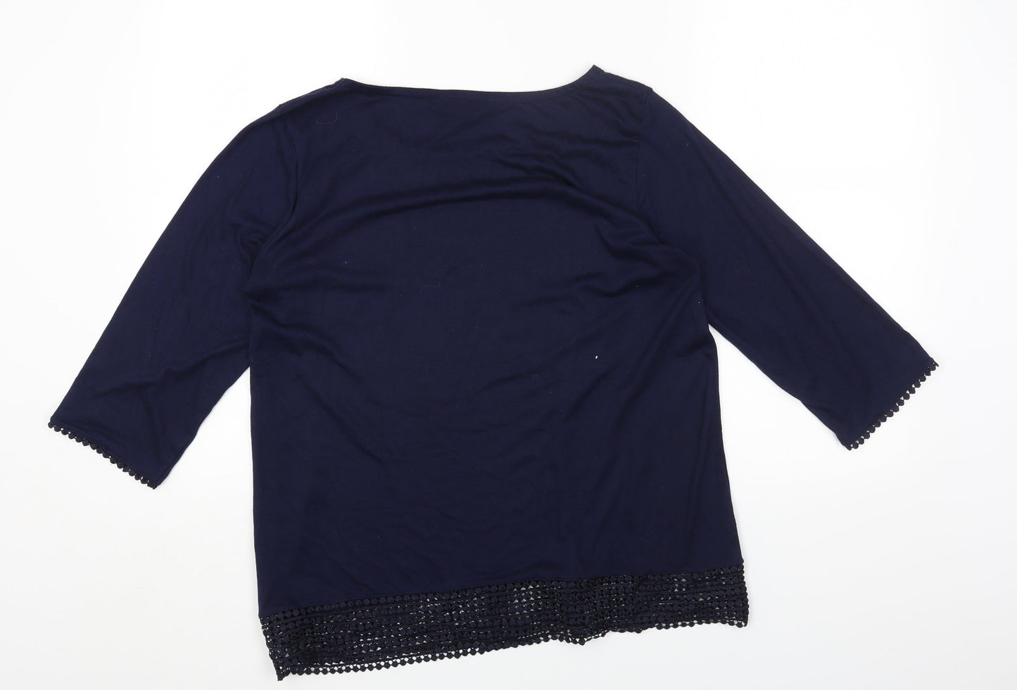 Womens UK Size M Pebble Bay Blue Basic T-Shirt