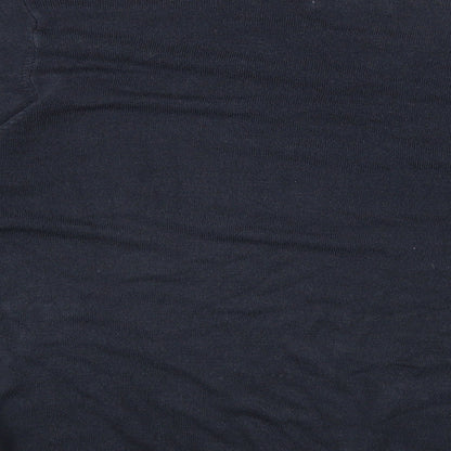 Marks and Spencer Mens Blue V-Neck Acrylic Pullover Jumper Size M