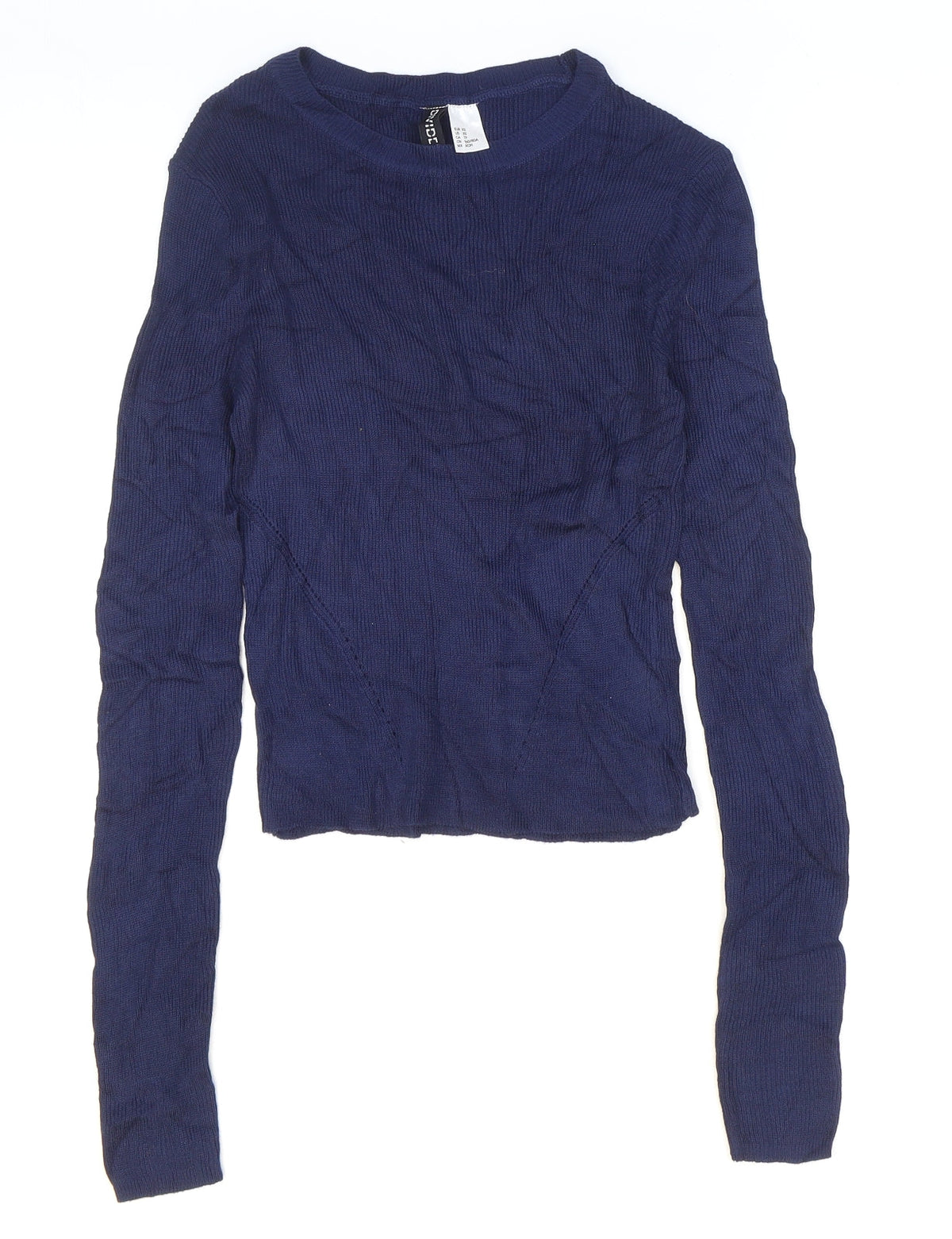 Womens UK Size 4 H&M Blue Pullover Jumper