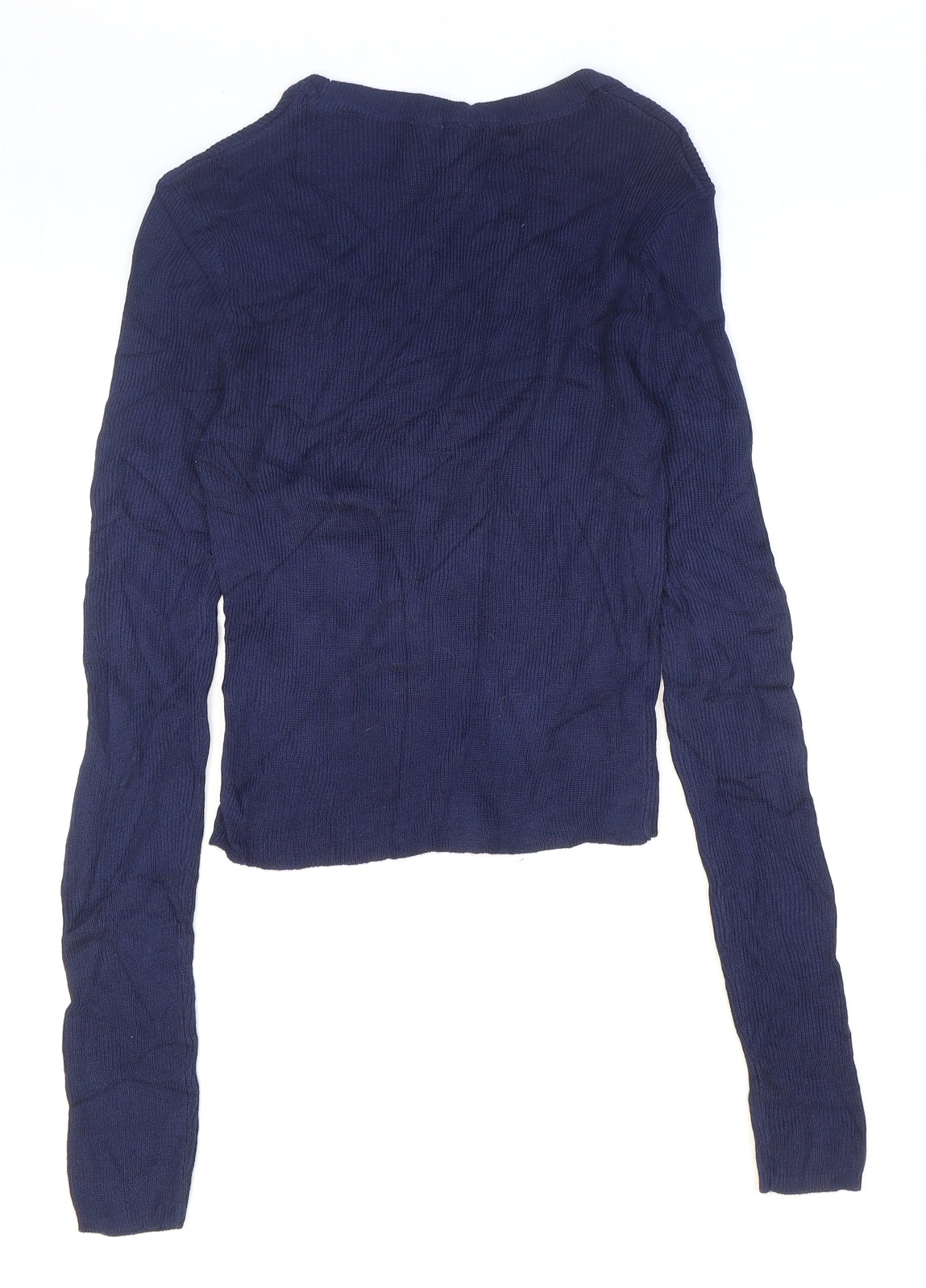 Womens UK Size 4 H&M Blue Pullover Jumper