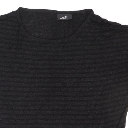 Womens UK Size M Wallis Black Basic T-Shirt