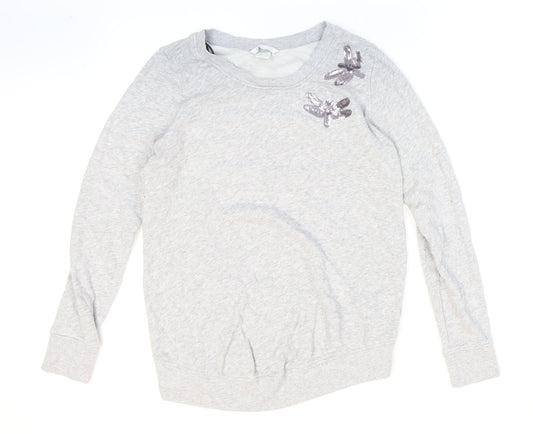 Womens UK Size M H&M Grey Pullover Jumper