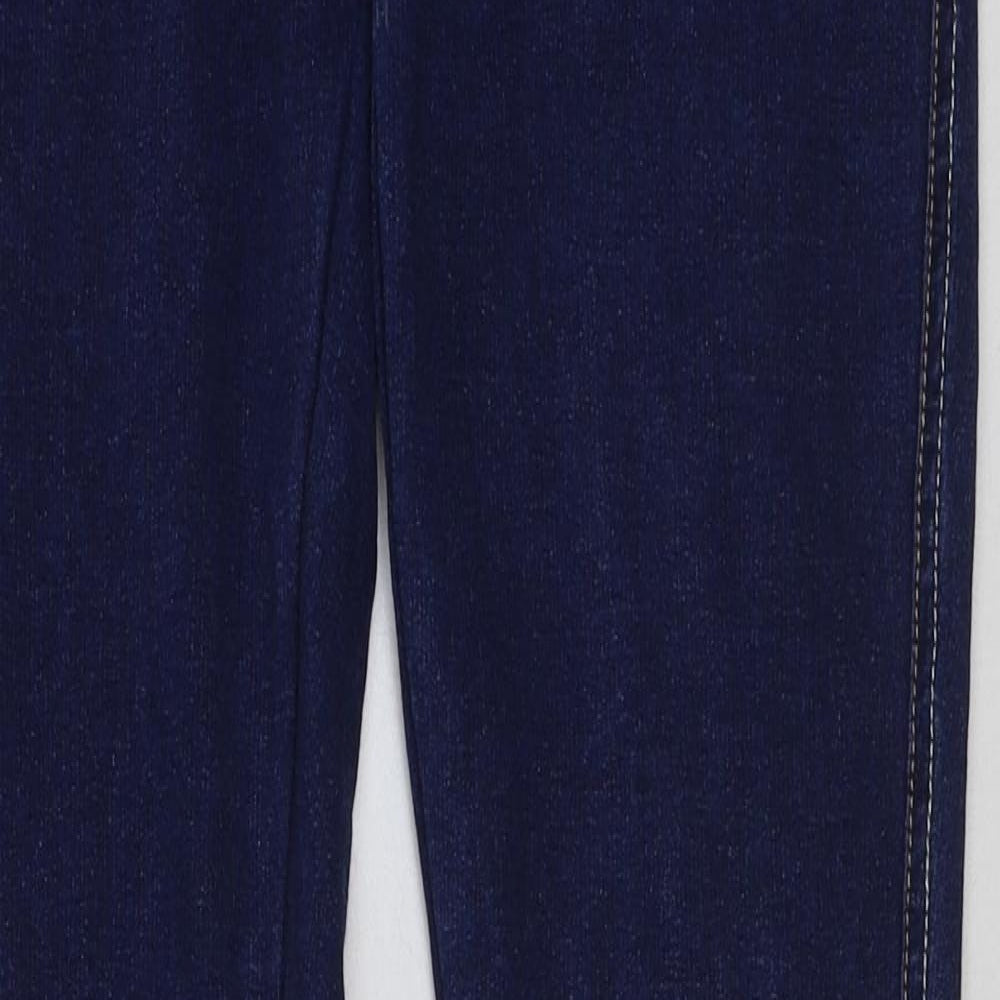 C.USA Womens Blue Cotton Jegging Jeans Size M L29 in Regular Button
