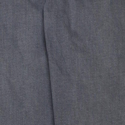 Zara Womens Grey Cotton Skinny Jeans Size 8 L29 in Regular Button