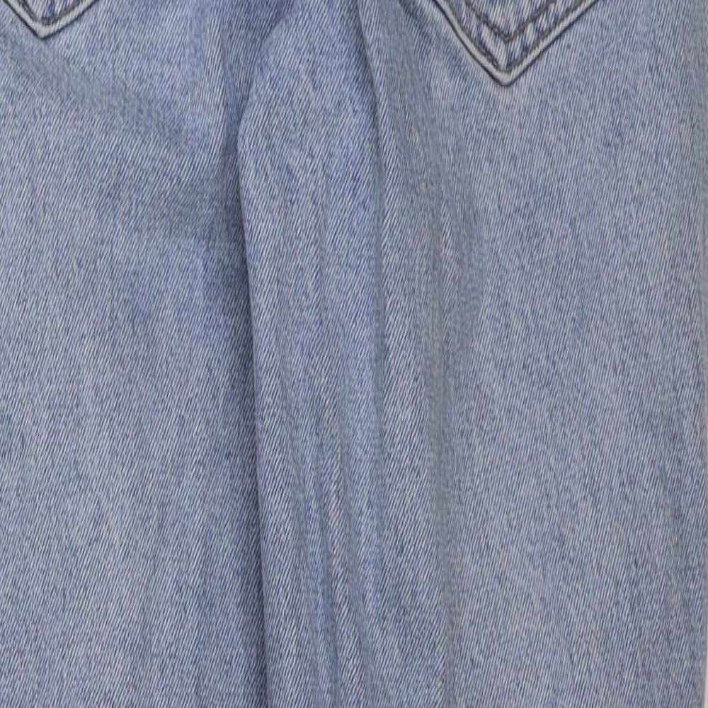 Topshop Womens Beige Cotton Straight Jeans Size 25 in L32 in Regular Button