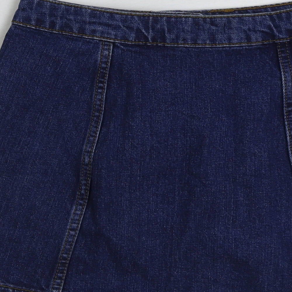 Womens UK Size 6 Topshop Mini Denim Skirt