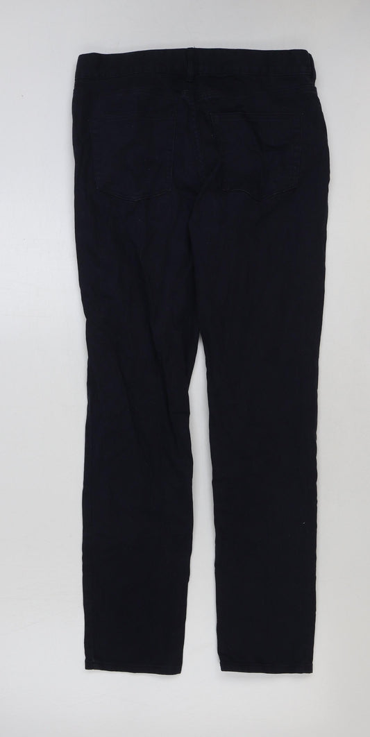 Womens UK Size 30 in H&M Regular Fit  Blue Trousers
