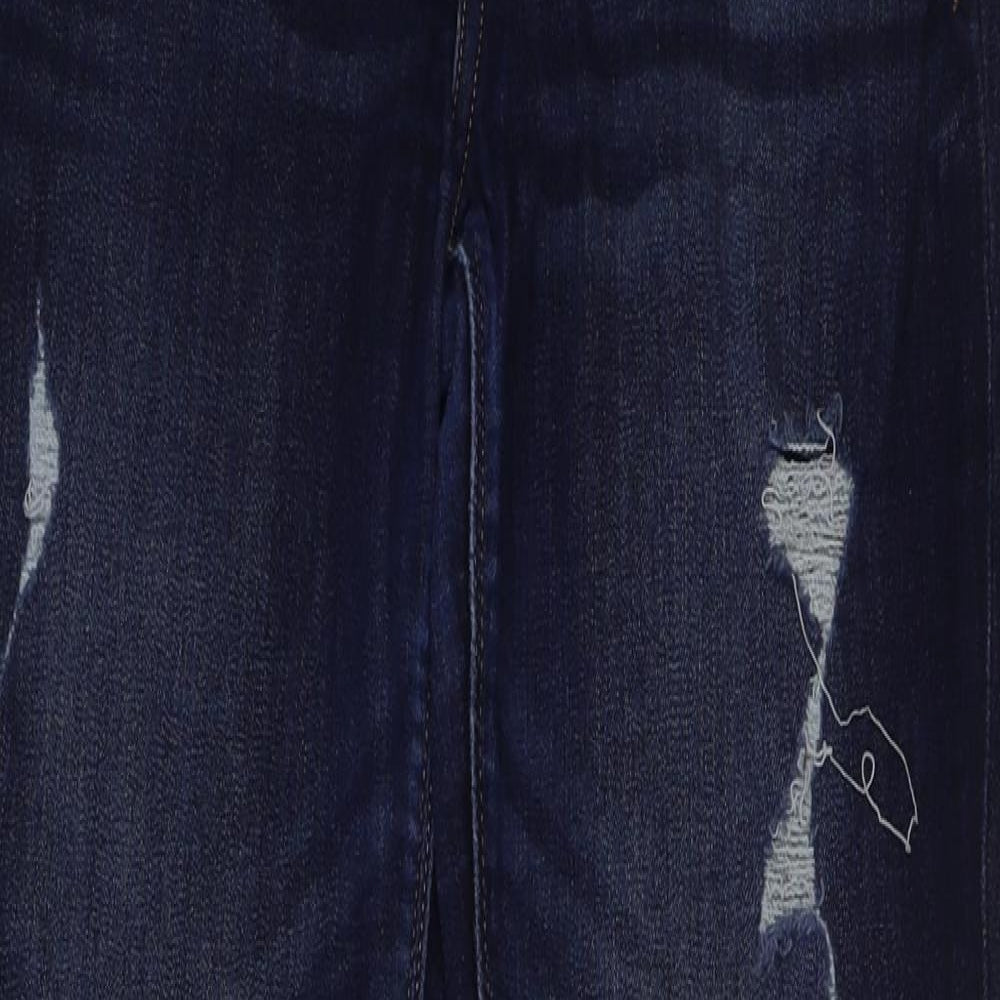 Express Womens Blue Cotton Skinny Jeans Size 8 L30 in Regular Button