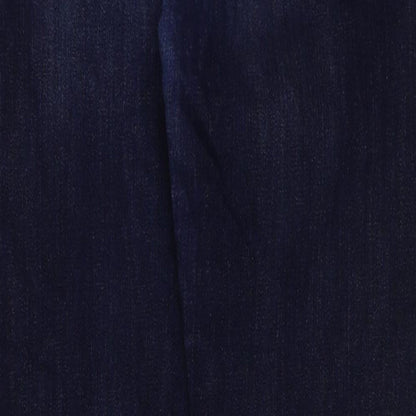 Express Womens Blue Cotton Skinny Jeans Size 8 L30 in Regular Button