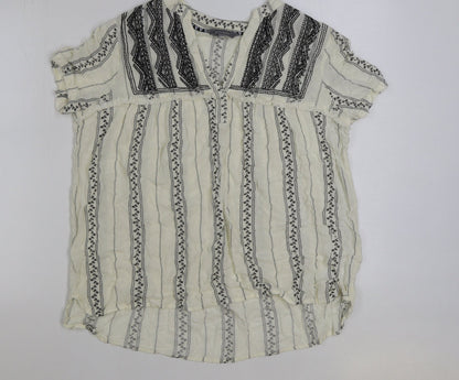 Womens UK Size 14 Principles White Basic Blouse