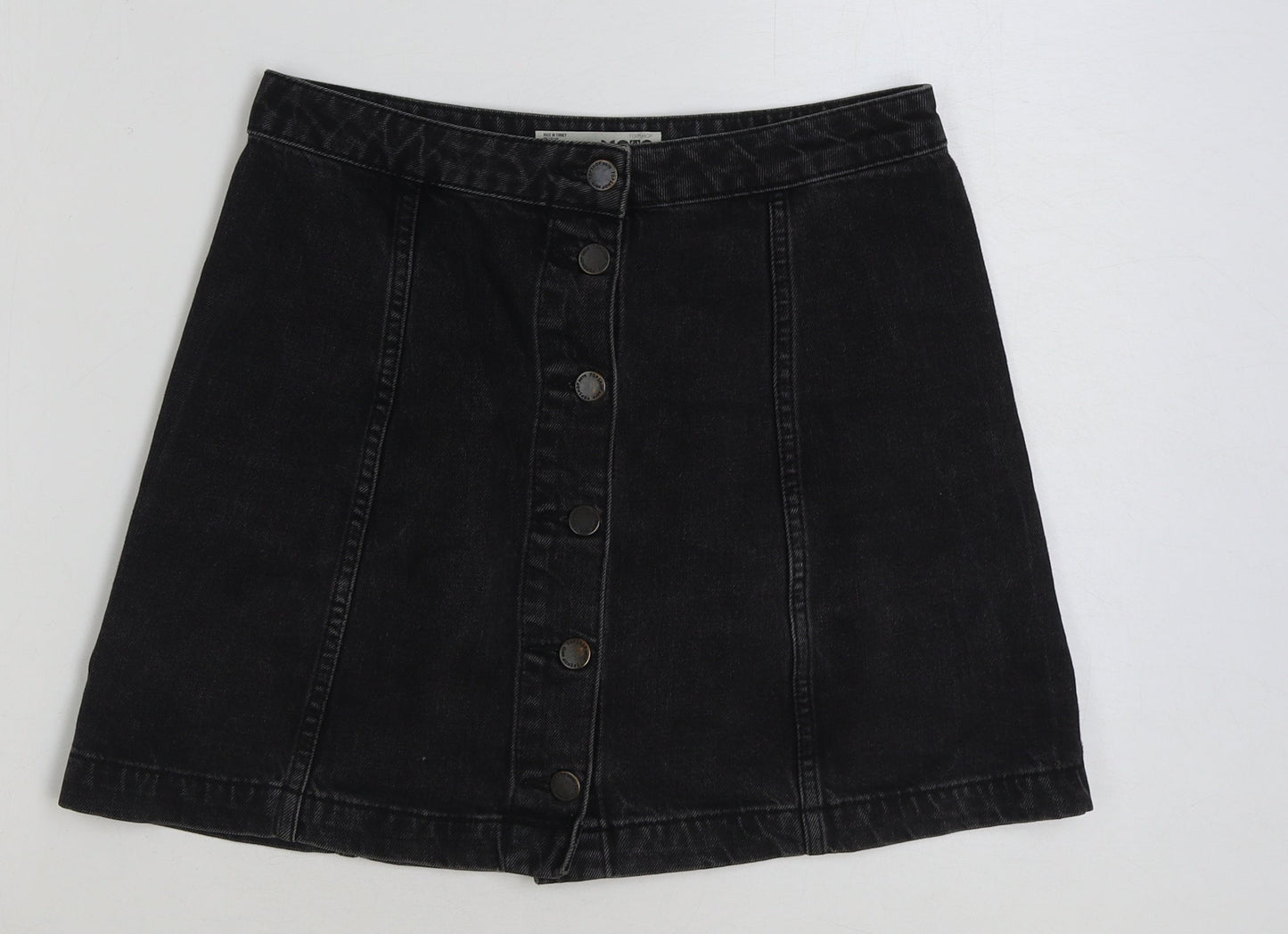 Womens UK Size 28 in Topshop A-Line Denim Skirt