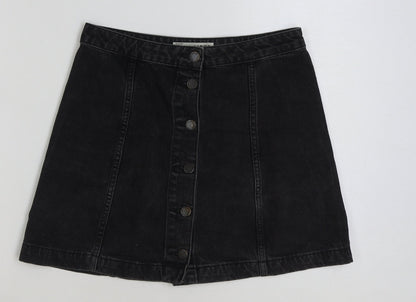 Womens UK Size 28 in Topshop A-Line Denim Skirt