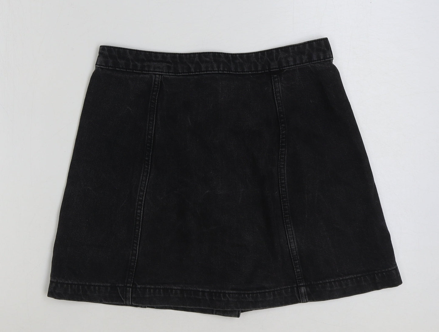Womens UK Size 28 in Topshop A-Line Denim Skirt