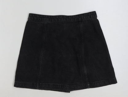 Womens UK Size 28 in Topshop A-Line Denim Skirt