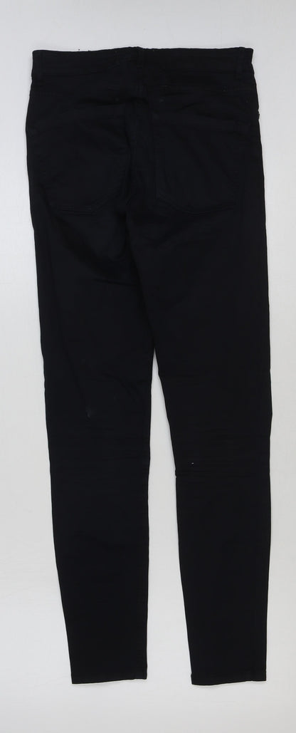 Mango Womens Blue Cotton Skinny Jeans Size 8 L28 in Regular Button