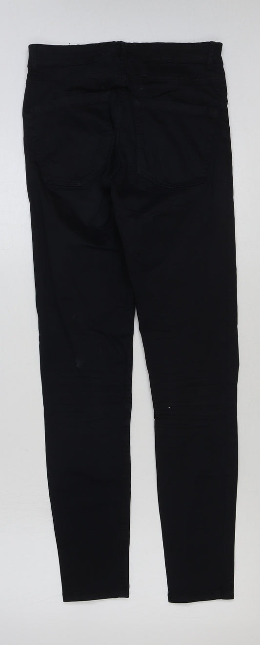 Mango Womens Blue Cotton Skinny Jeans Size 8 L28 in Regular Button