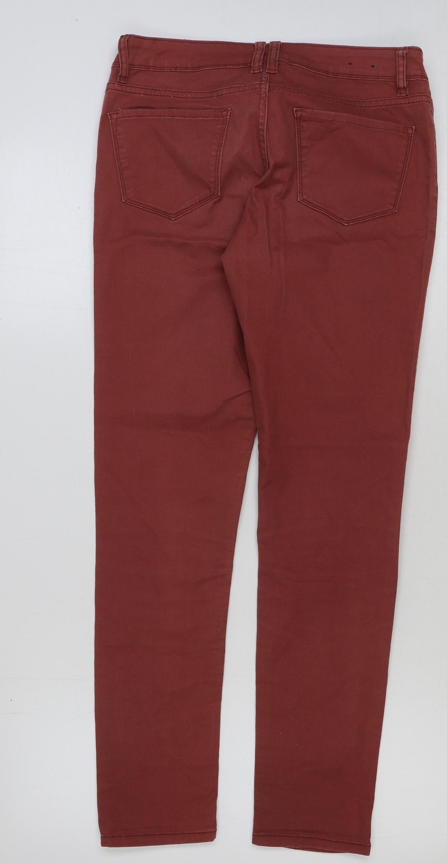 Womens UK Size 12 yesyes Regular Fit Skinny Red Jeans