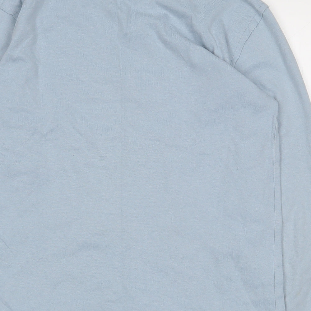 George Boys Blue 100% Cotton Basic T-Shirt Size 6-7 Years Round Neck Pullover - Dragon