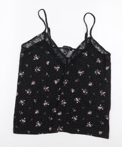 Womens UK Size M New Look Black Basic Blouse