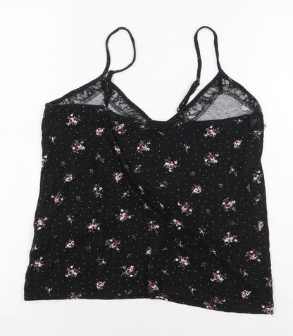 Womens UK Size M New Look Black Basic Blouse