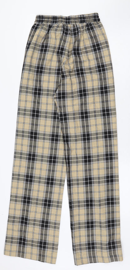 Womens UK Size XS Stradivarius Regular Fit  Yellow Trousers
