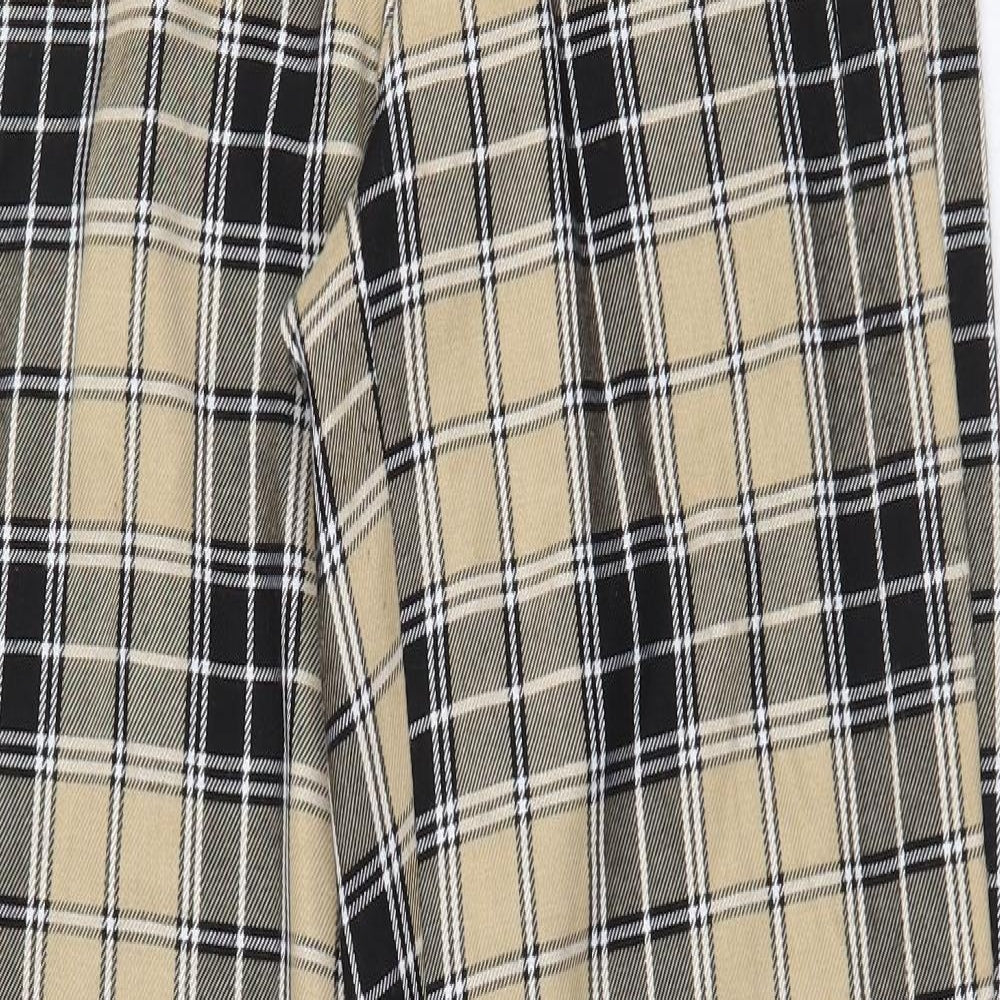 Womens UK Size XS Stradivarius Regular Fit  Yellow Trousers