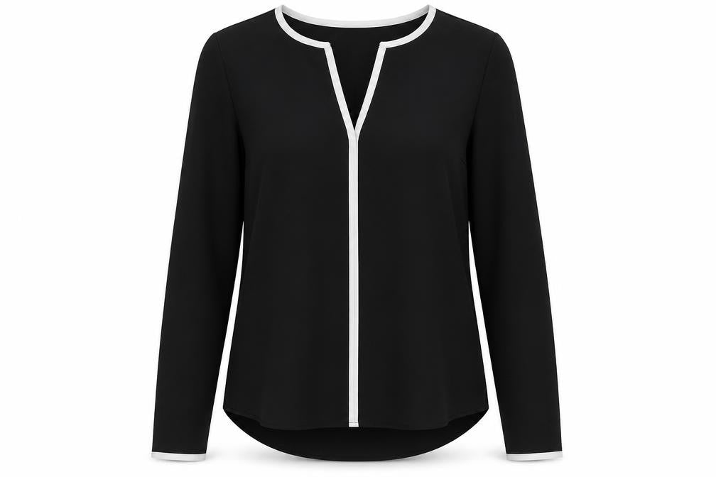 Womens UK Size 8 Atmosphere Black Basic Blouse